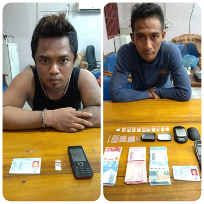  Dua Pelaku Narkotika Jenis Sabu di Mandau Dicokok Polisi